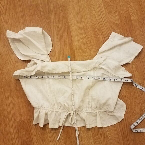 Norstrom BP Linen Blend Top sz Medium - Picture 7 of 8